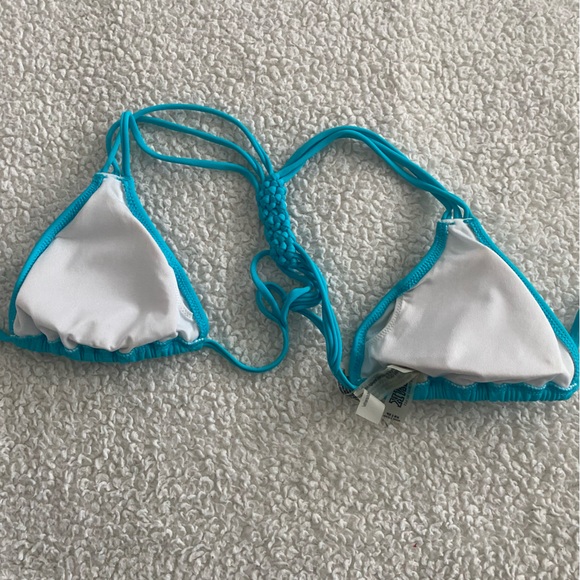 XS XP PINK blue swimsuit top - Picture 4 of 7